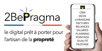 2BePragma extranet salariés et clients d'entreprise de nettoyage, propreté